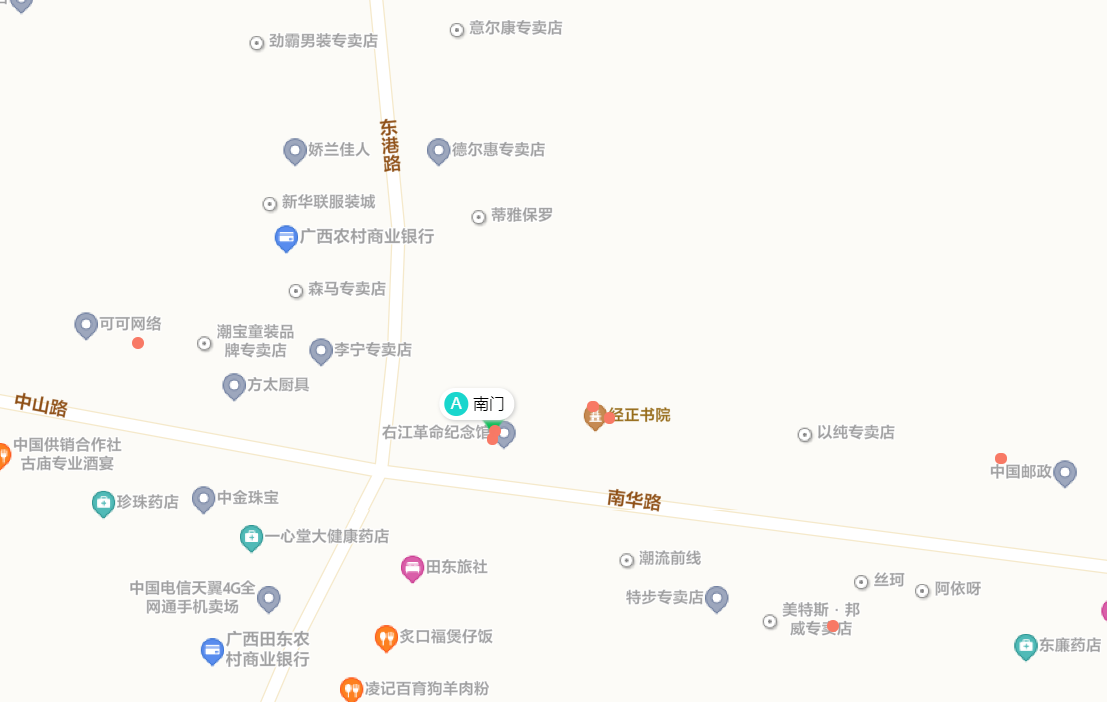 右江革命纪念馆地图