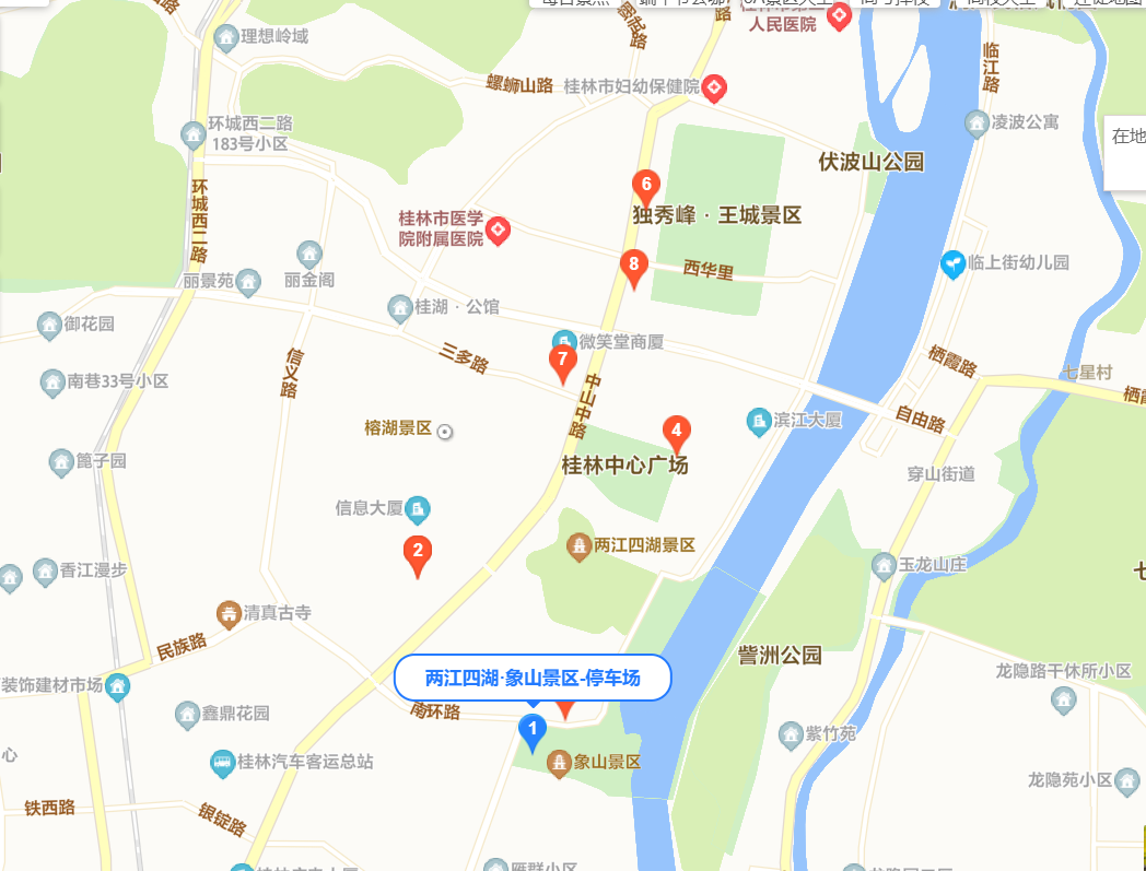 象山景区地图